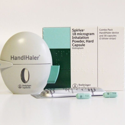Spiriva
18 microgram
Inhalation
Powder